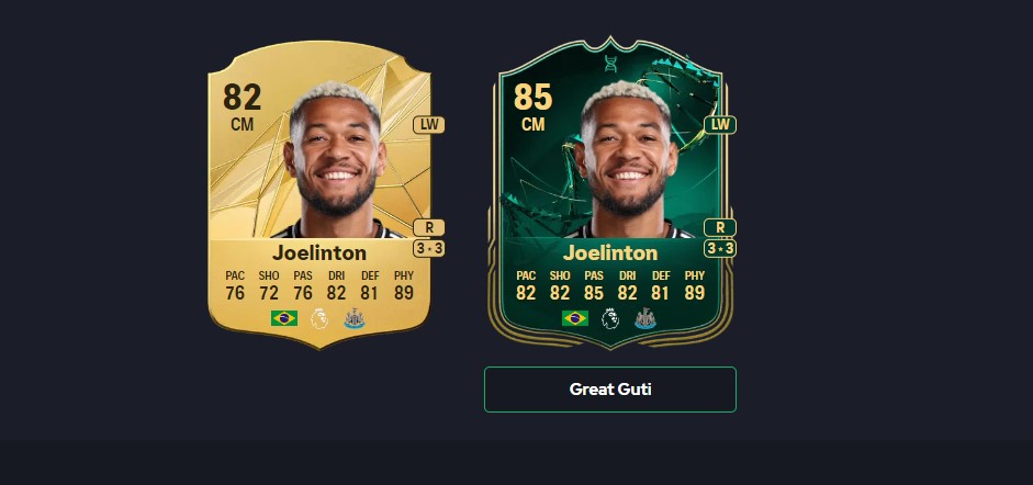 Why Joelinton’s New Great Guti Evolution Card is Meta-Defining in EAFC