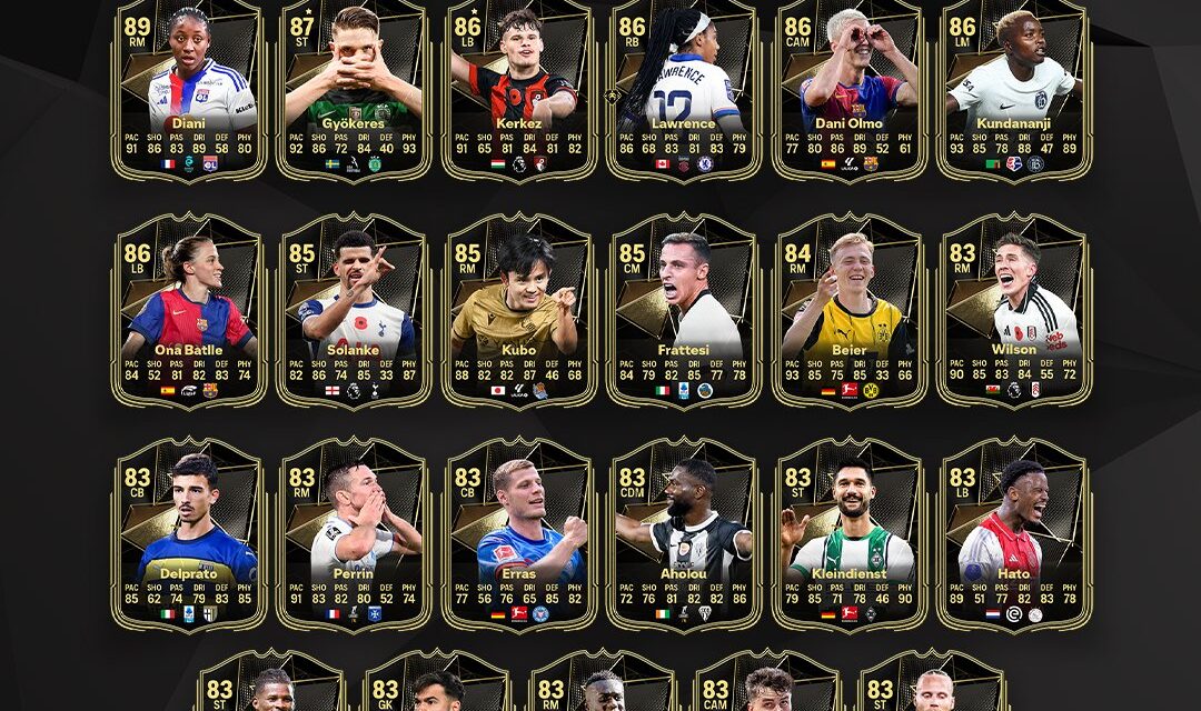TOTW 8: All Cards Now Minimum 83 Rating, Key Upgrades Included