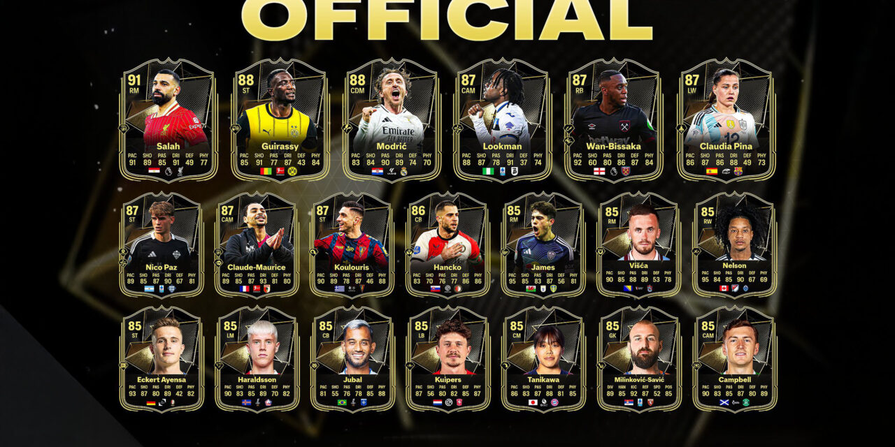 TOTW 24 Leaked: Mohamed Salah, Luka Modrić, and Ademola Lookman Stand Out