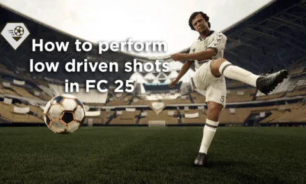 How to perform low driven shots in FC 25