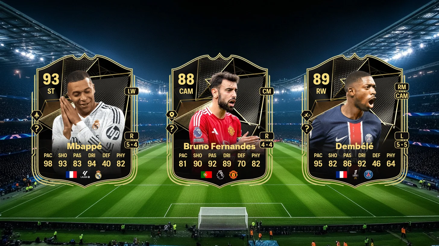 Mbappé, Dembélé, and Bruno Fernandes stars TOTW 27 predictions - TOTW Predictions - Team of the Week Predictions - FUTFC
