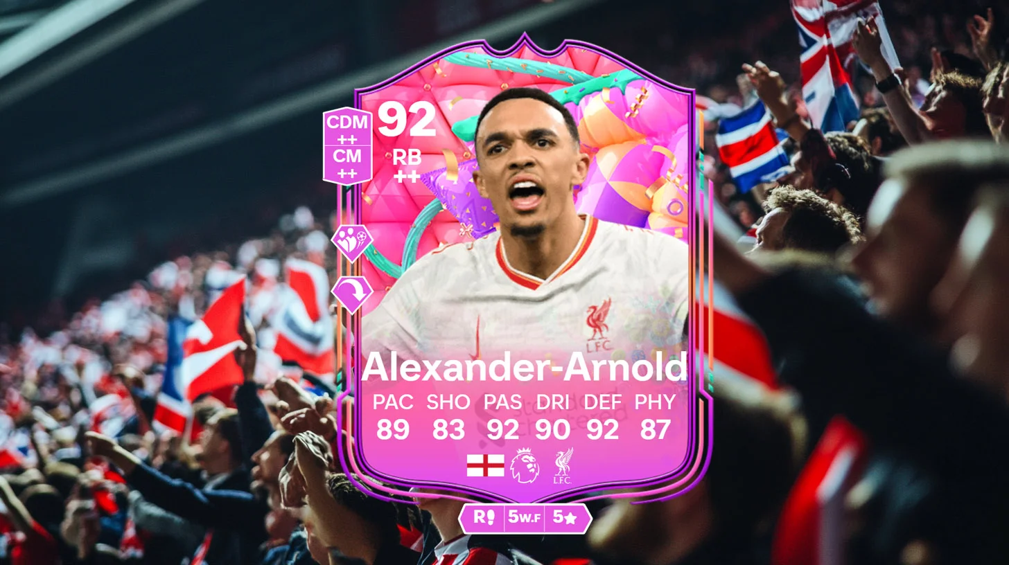 Trent Alexander-Arnold’s FUT Birthday Card: The Ultimate Deep-Lying Playmaker? - Guides - FUTFC Trent Alexander-Arnold’s FUT Birthday Card: The Ultimate Deep-Lying Playmaker? - Guides - FUTFC