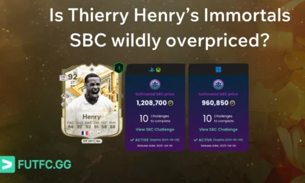 Is Thierry Henry Immortals SBC wildly overpriced?