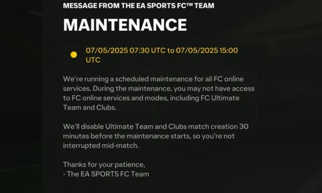 Unannounced 7.5-Hour EA FC Maintenance Shocks Players