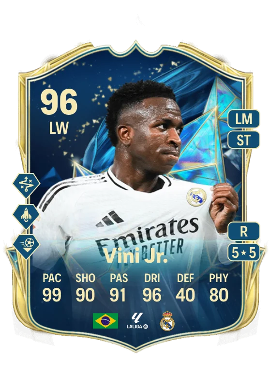 Is Vinícius Jr. TOTS Moments the best left winger in FC 25? - News - FUTFC
