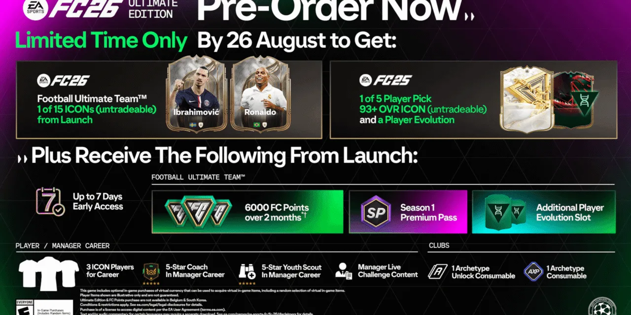 FC 26 Pre Order Guide: Editions, Early Access, Bonuses, and How to Secure Your Copy