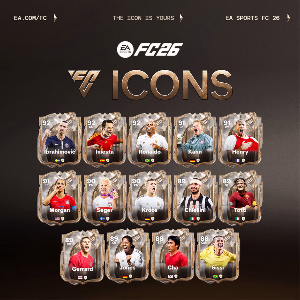 FC 26 Pre-Order Icons: Best And Worst Pulls You Can Get Tonight - News - FUTFC FC 26 Pre-Order Icons: Best And Worst Pulls You Can Get Tonight - News - FUTFC