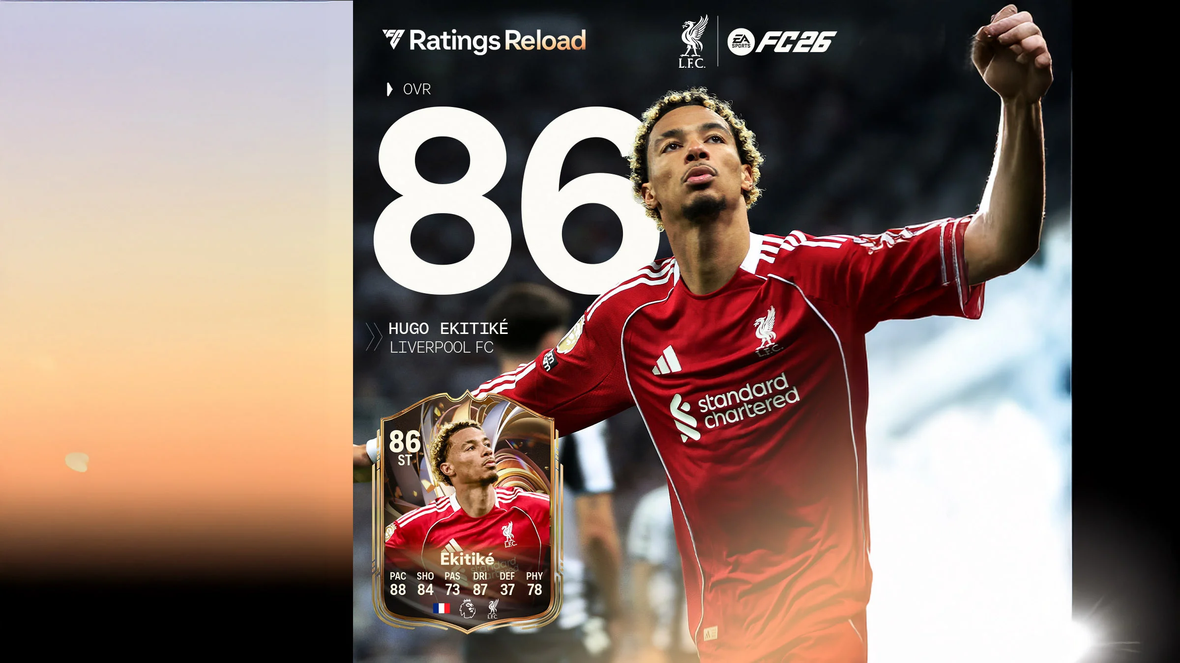 Why the 86 Hugo Ekitike Ratings Reload card is trending in FC 26 - EA FC 26 - FUTFC