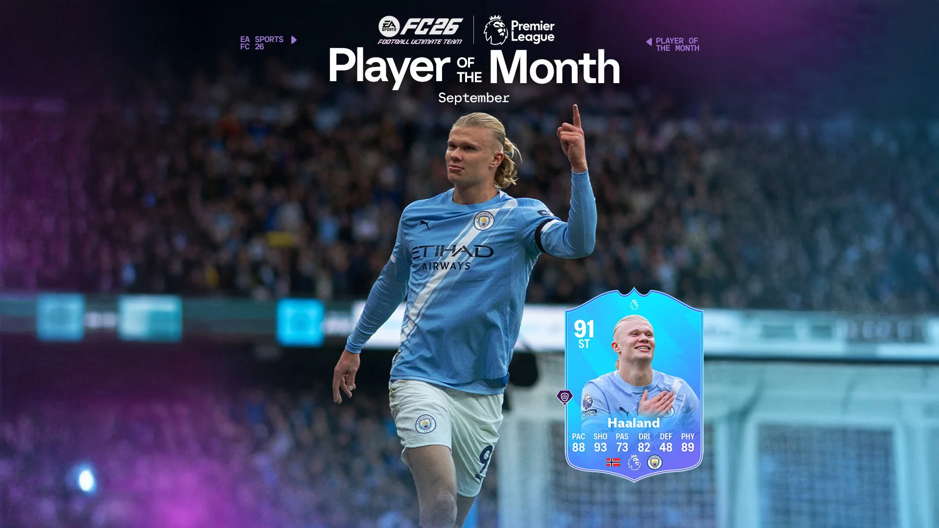 FC 26 Premier League POTM: Erling Haaland SBC released - EA FC 26 - FUTFC