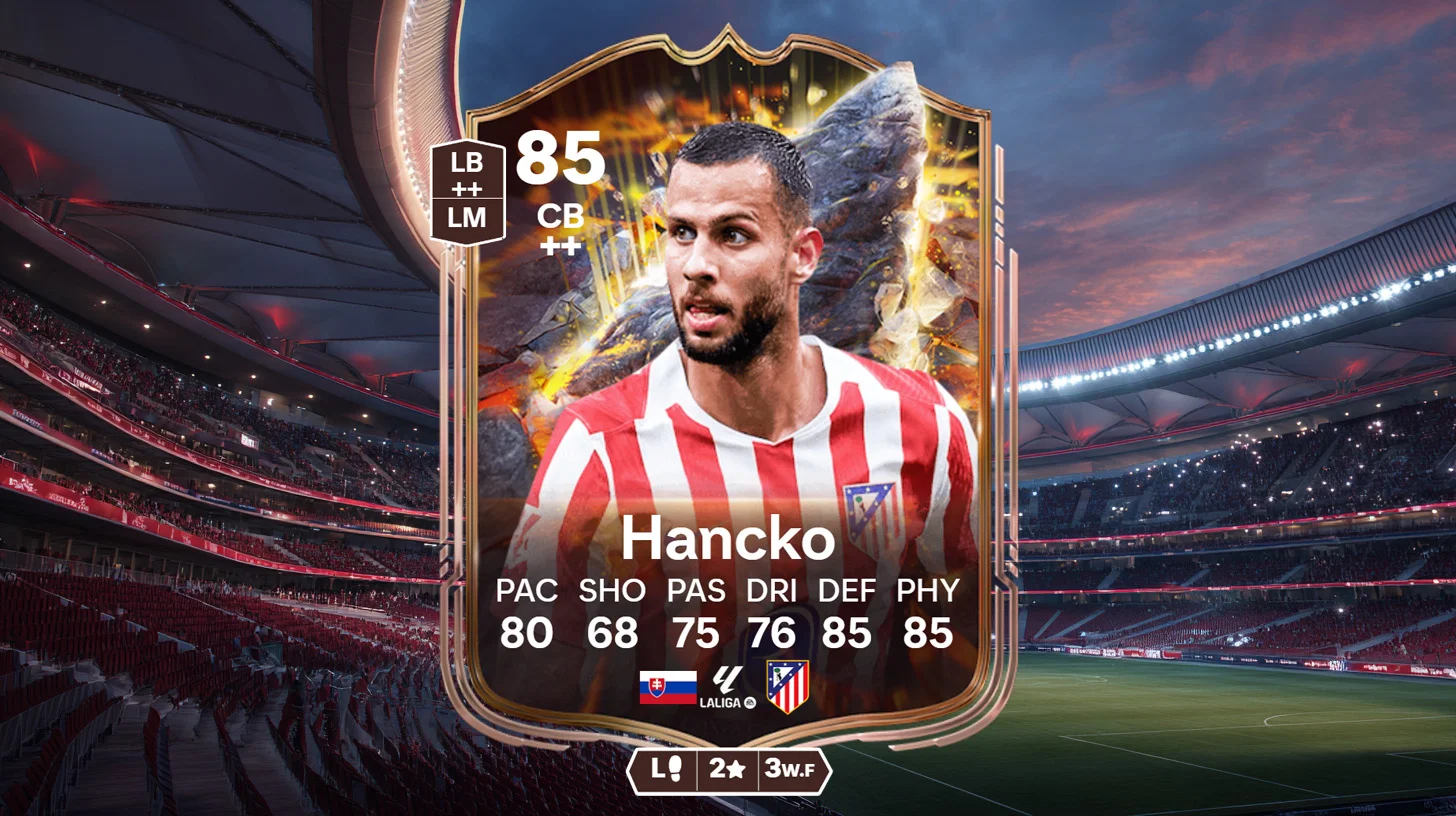 Dávid Hancko SBC review: One of the best-value defenders in FC 26 - Guides - FUTFC Dávid Hancko SBC review: One of the best-value defenders in FC 26 - Guides - FUTFC