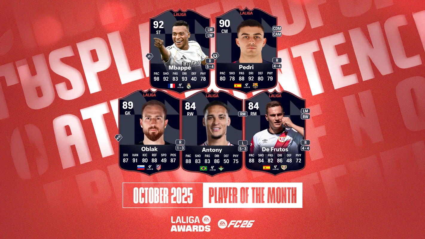 Mbappé nominated again for LaLiga POTM - EA FC 26 - FUTFC