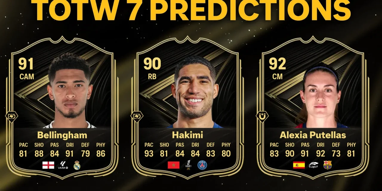 TOTW 7 Predictions: Could we get Bellingham, Hakimi, Van de Ven and Putellas?