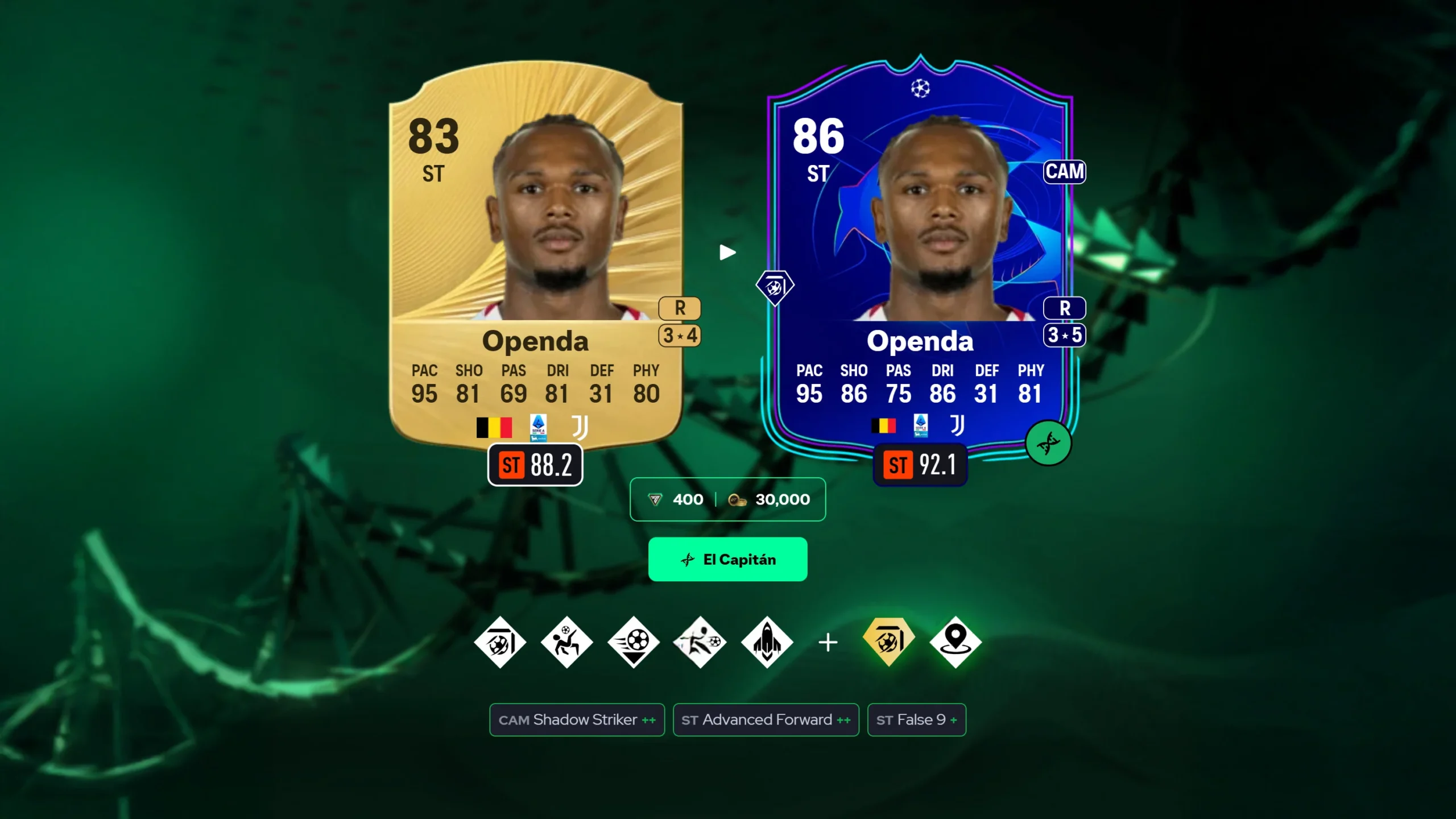 Openda FC 26 El Capitán evolution review: a hidden gem for meta strikers - Guides - FUTFC