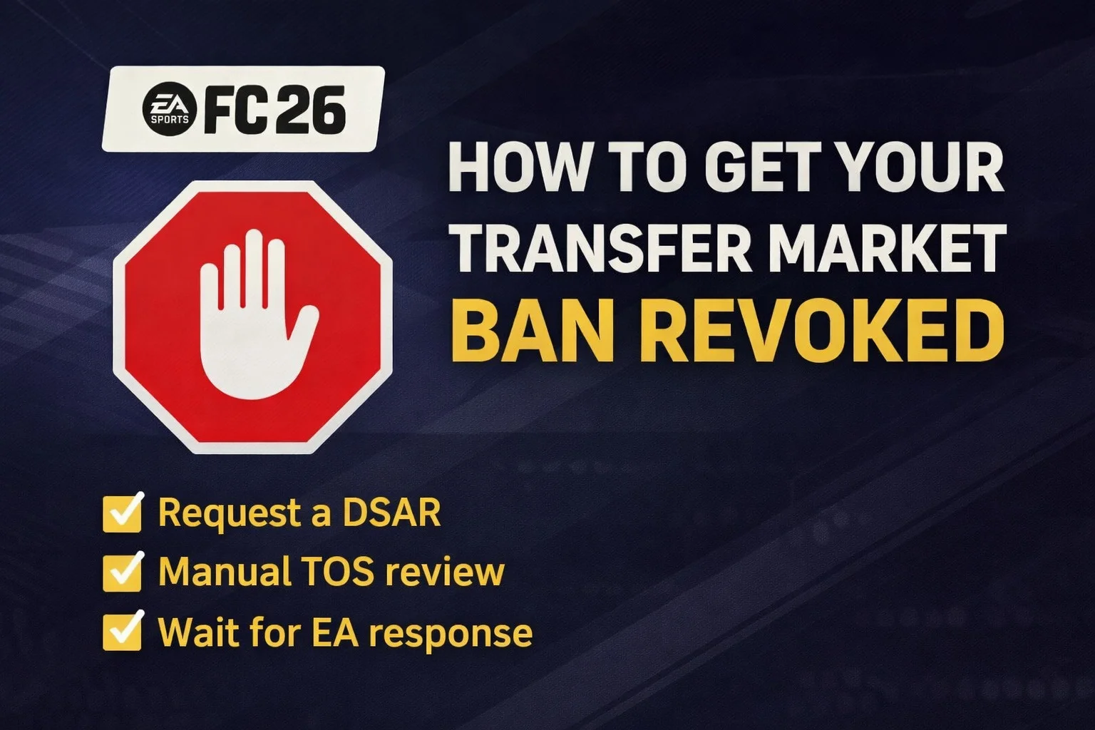 How to get your FC 26 transfer market ban revoked - Guides - FUTFC