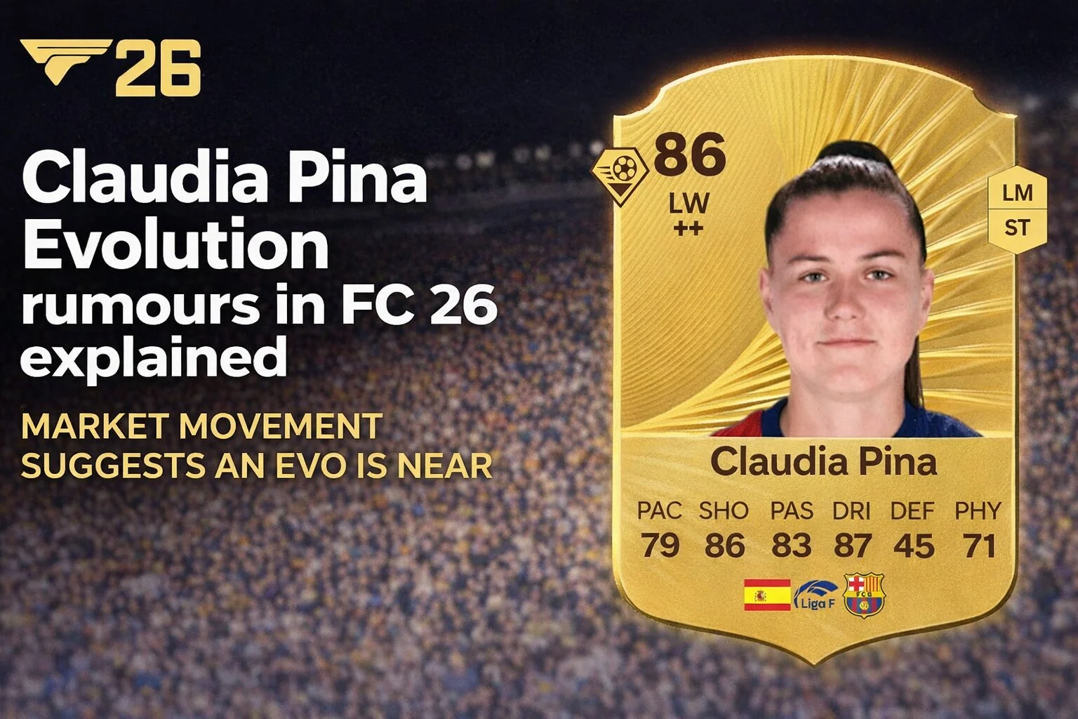 Claudia Pina evo leak sends FC 26 market into chaos - Leaks - FUTFC