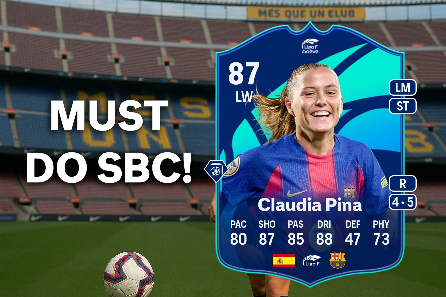 Claudia Pina POTM SBC is a MUST DO! - Guides - FUTFC
