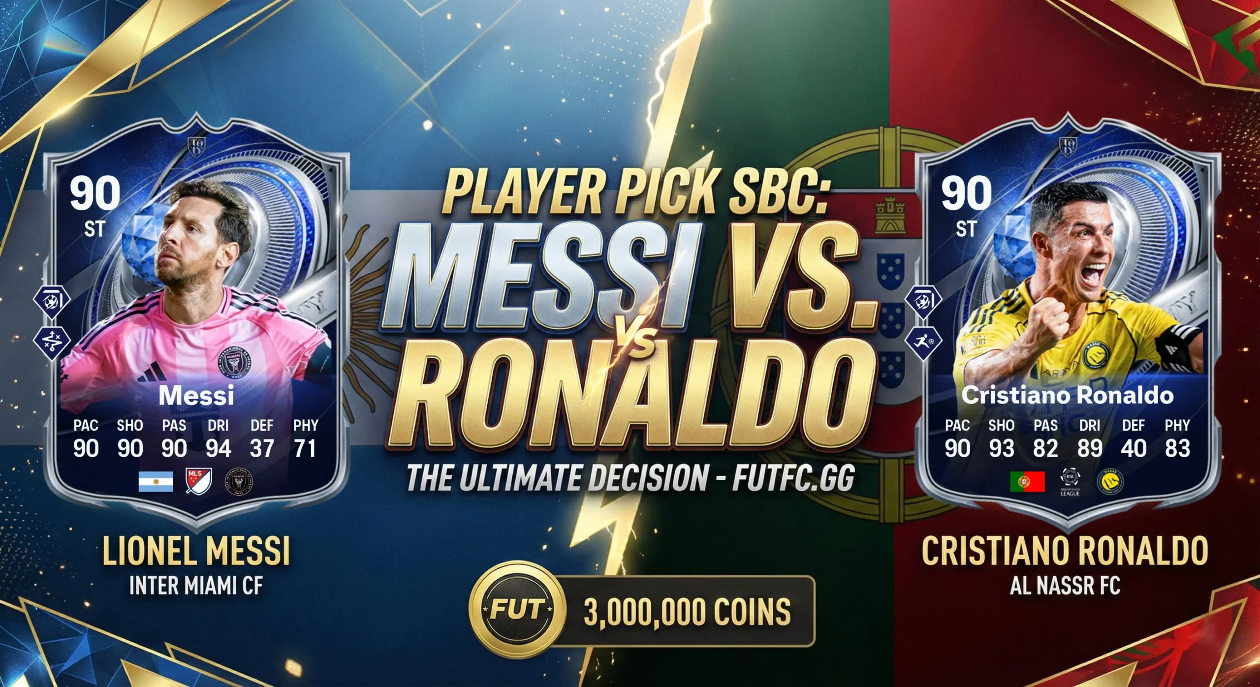 The biggest TOTY choice: Should you pick Messi or Ronaldo? - Guides - FUTFC