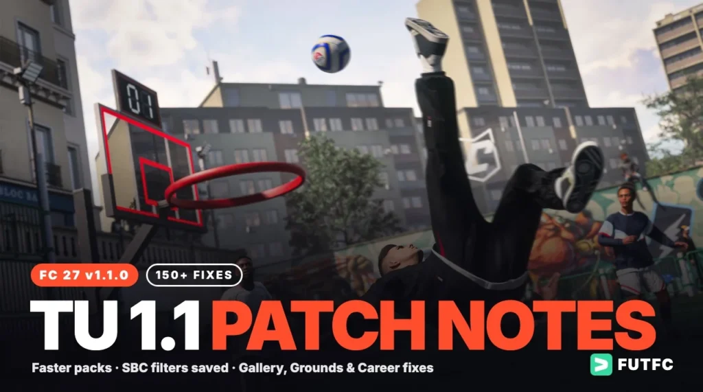 FC 27 Title Update 1.1 Patch Notes: Faster Packs, Saved SBC Filters and 150+ Fixes