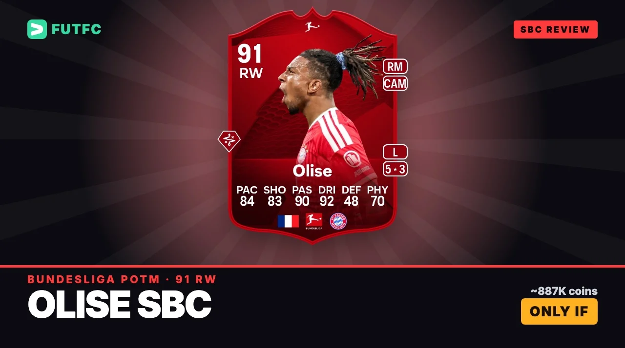 FC 27 Michael Olise SBC: Is Bundesliga POTM Olise Worth It? - EA FC 27 - FUTFC
