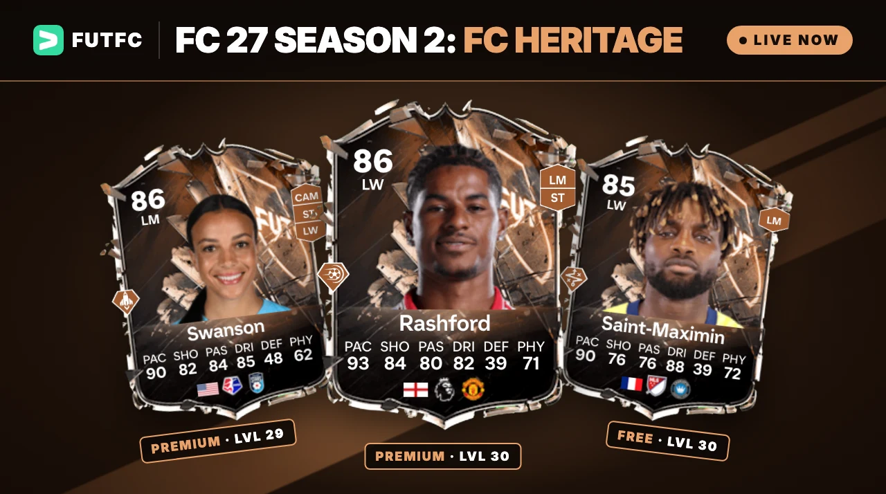 FC 27 Season 2 FC Heritage: every Season Pass reward and what's new - EA FC 27 - FUTFC