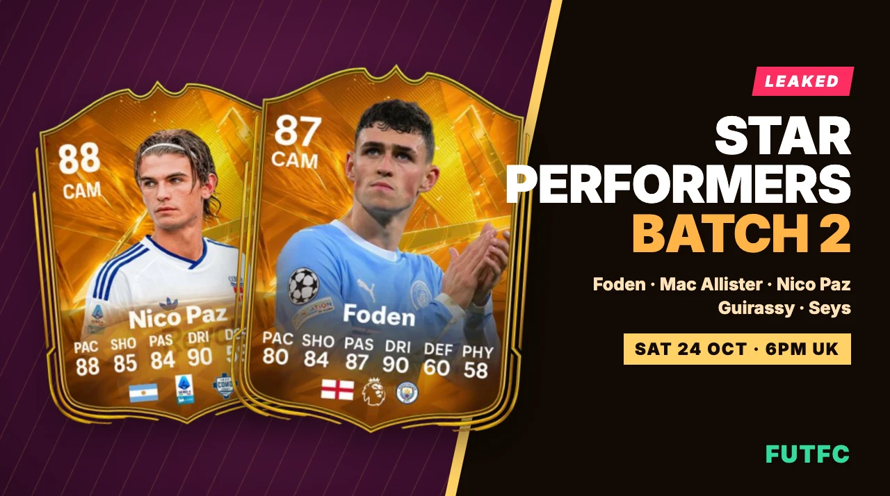 FC 27 Star Performers Leaked: Foden, Mac Allister and Nico Paz Expected Saturday - EA FC 27 - FUTFC