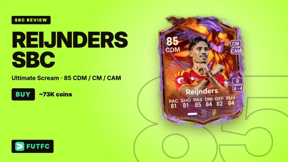 FC 27 Reijnders SBC: No Stat Below 81, but 73K Is a Lot - EA FC 27 - FUTFC