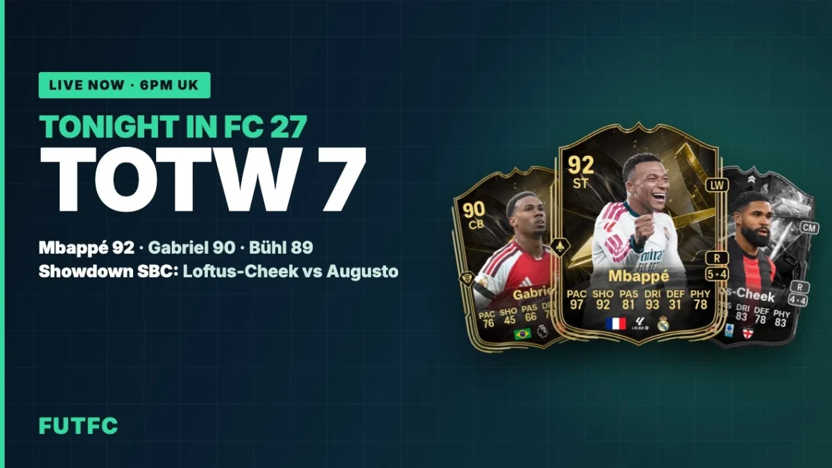 Tonight in FC 27: Mbappé 92 Leads TOTW 7, Plus a Milan Derby Showdown SBC - EA FC 27 - FUTFC