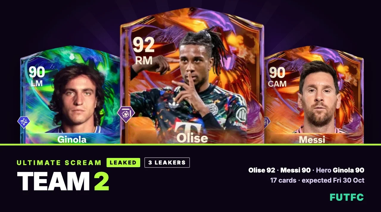 FC 27 Ultimate Scream Team 2 Leaked: Olise 92, Messi and Three New Heroes - EA FC 27 - FUTFC