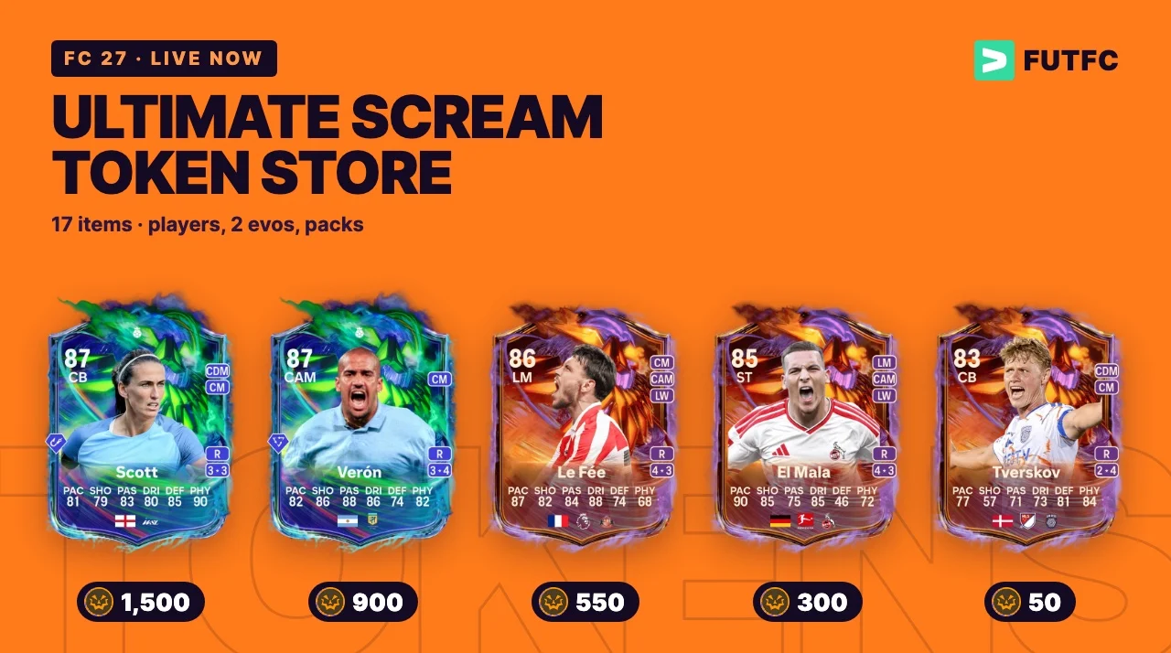 FC 27 Ultimate Scream Token Store: Every Reward and What to Pick - EA FC 27 - FUTFC