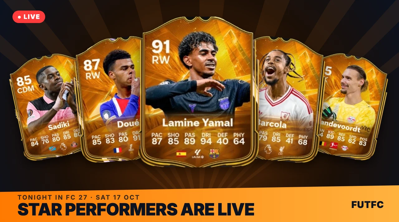 Tonight in FC 27: Star Performers Are Live With Yamal 91, Plus the PlayStyle+ Evo Lab - EA FC 27 - FUTFC