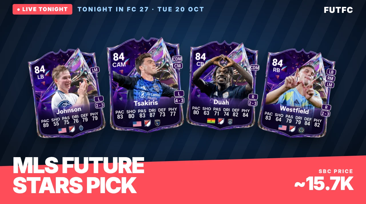 Tonight in FC 27: MLS Future Stars Player Pick and a 2x 83+ Upgrade - EA FC 27 - FUTFC